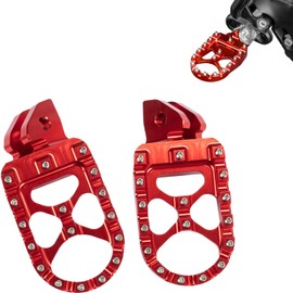 KEMIMOTO Motorcycle Foot Peg Foot Rest Compatible with Surron Light Bee X/S Footpegs x260 and x160 Talaria Sting MX3 MX4 Talaria XXX Electric Dirt Bike,Red