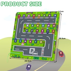 Magnetic Game Montessori Toy Children's Toy from 3 4 Years, Wooden Labyrinth Game Alphabet Learning Toy Motor Skills Toy, Sensory Toy Gift for Girls Boys