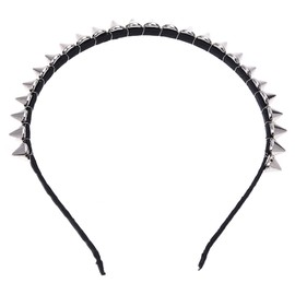 Pyatofyy Silver Metal Stud Rivet Spike Headband Hair Band Aliceband Punk Girl