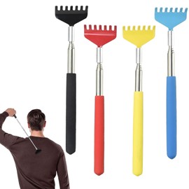 4 Stück Rückenkratzer,Rückenkratzer Teleskop, Back Scratcher,Teleskop Rückenkratzer,Von 20cm Bis 68cm Ausziehbar,Kratzhand Rückenkratzer,Rückenkratzer Ausziehbar,Für Menschen Mit Unflexiblen Gelenken