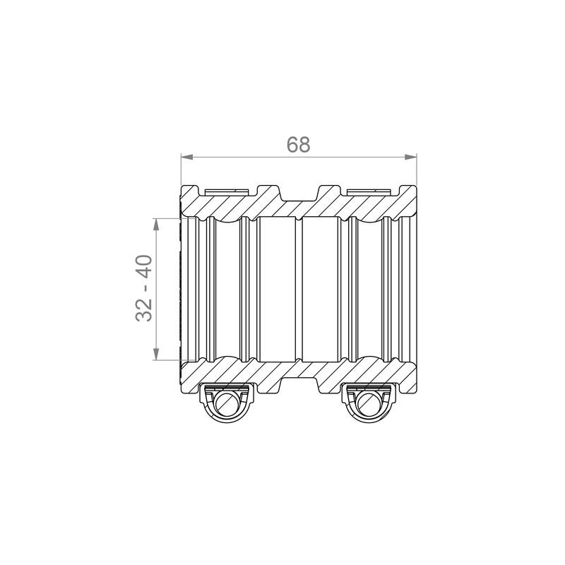Hose Adaptor Type 1 CDC 040 (32-40 mm), up to