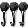 E BAVITE Black Swivel Swing Magnetic Hooks, Strong Neodymium Rare