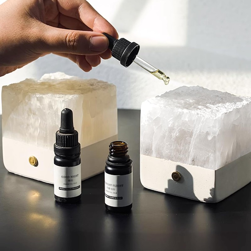 Nature Crystal Passive Diffuser with Light Stone Essential Oil Diffuser