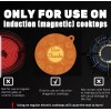 kitchenraku 2 Pcs Induction Cooktop Protector Mat - (Magnetic) Induction