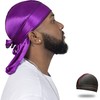 ForceWave ForceWave Silky Durag for Men Wave Cap Satin Dorag