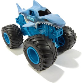 Monster Jam Megalodon Smash & Bash Die-Cast Monster Truck – Real Action Crash Reset Vehicle, 1:64 Scale, Series 01