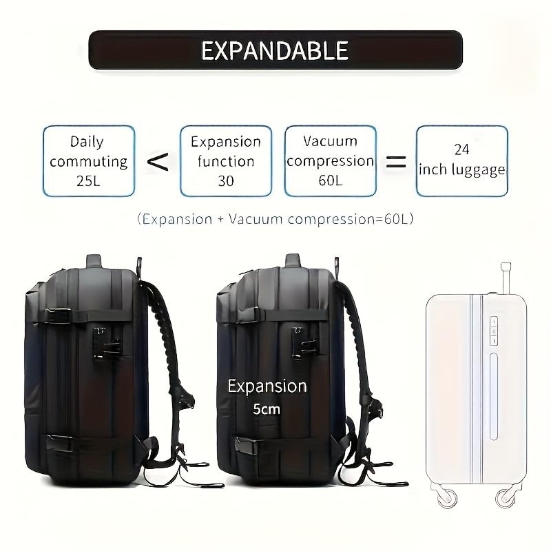 FANJUN-AMTECH vac space backpack，compression backpack for travel，travel vacuum bags for