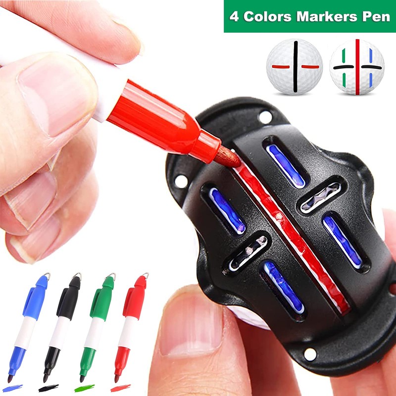 Geeorzo Golf Ball Line Drawing Marking Alignment Kits, 2 Pack