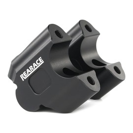 REARACE Motorcycle Handlebar Risers, Handlebar Risers Mount Clamp Kit 43mm Height Compatible with Royal Enfield Himalayan 450 2024, Guerrilla 450 2025