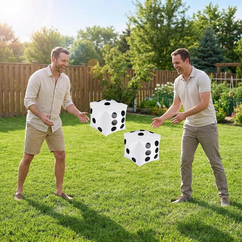 Jumbo Dice 12" Big Giant Beach Ball Jumbo Card Game
