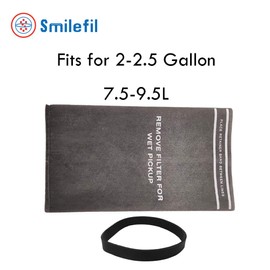 S SMILEFIL 12 Pack 9-38737 Dust Cloth Filter Bag Wet Dry Vacuum Bags for Craftsman 2 to 2.5 Gallon Shop Vacuums and Powerhead Bucket Vac, 12 Shop Vacuum Bags With 4 Retaining Bands