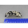 Black Beige barrette plastic marbled rectangle hair clip accessory 3.75