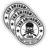 Unbranded/Generic 3pcs 2nd Amendment Hard Hat Stickers Motorcycle Helmet Decals