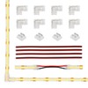 8mm 2 pin FCOB COB LED Strip Light Connector Kit,