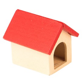 ORFOFE Realistic Mini Wooden Dog House Miniature House Kit Perfect for Micro Landscape Decor Safe for Boys and Girls
