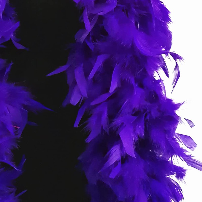 Luxury Purple Feather Boa - 80g - 180cm