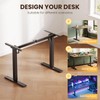 Casaottima Electric Standing Desk Frame, Single Motor Height Adjustable Table