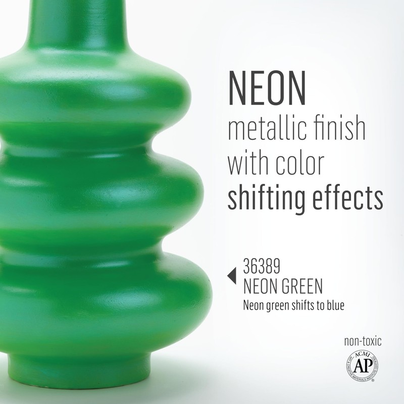 FolkArt, Color Shift Blacklight Acrylic Paint, Neon Green