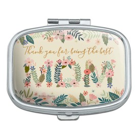 Thank You for Being The Best Mom Mother's Day Rectangle Pill Case Trinket Gift Box