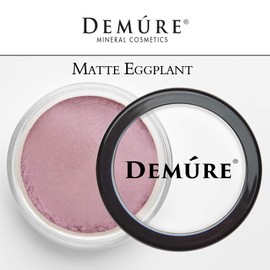 Demure Mineral Make Up (Eggplant) Eye Shadow, Matte Eyeshadow, Loose Powder, Eye Makeup, Professional Makeup