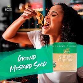 Simply Organic Ground Mustard Seed, Certified Organic | 0.46 oz | Sinapis alba L.