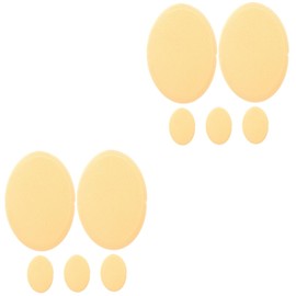 Baluue 10pcs Finger Puff Makeup Sponge Makeup Foundation Powder Puff Dual Sided Applicator for Dry Wet Powder