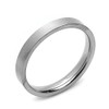 DoubleAccent 3MM Comfort Fit Titanium Wedding Band Classic Flat Ring