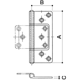 Esco (Sega) 76x29 mm Flash Holds # (Stainless Steel/2 Pieces) ea951bs – 76