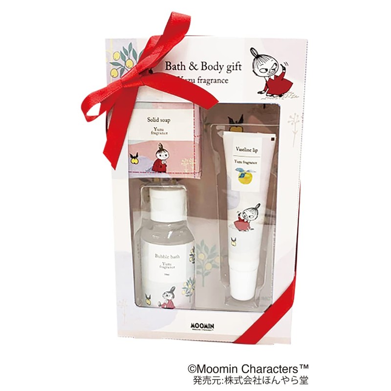 Honyarado Moomin Yuzu Bath & Body Care Gift Soap, Bubble