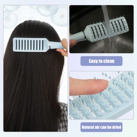 VOCOSTE Hair Brush Tangle Remover Brush for Women and Men Hair Brush Straight Curly Long Short for Thick Thin Dry Hair Plastic 1pcs Blue