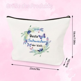 Schwester Geschenk,Geschenke Für Schwester,Geschenk Schwester,Geschenk Für Schwester Geburtstag,Große Schwester Geschenk,BFF Geschenke,Geschenkideen Schwester,Schwestern Kosmetiktasche