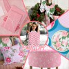 42Pcs Pink Charm Packs for Quilting, 100% Cotton Fabric Squares
