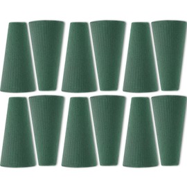 12 Pcs Floral Foam Tree Cones Dry Wet Floral Foam Blocks Green Foam for Flower Arrangements Cemetery Florist Plant Artificial Flower Holder Vase Wedding Birthday Garden Decorations, 4.72 x 2.8 Inches