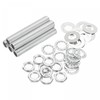 sourcing map 2.4" Lamp Pipe Kit with Lock Nuts Washers
