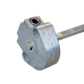 Geiger Seilwinde 6P7 ohne Endstück – Vierkant 8 mm männlich für Rollladen Bubendorff – robuste Handseilwinde für Reparatur oder Renovierung von Rollladen mit Kurbel