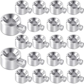 PAGOW 20 Pcs Crimp Beads for Jewelry Making, Spacer Beads Kit, DIY Crafts Bead Earring Making, Metal Bead Stopper Crimp Charms for Bracelet Necklace Ends Accessories (Silver)