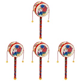 4pcs Baby Rattle Hand Rattle Toy Baby Toy Wooden Rattle Wooden Hand Rattle Baby Soothing Toy Rattle Shaking Toy Wooden Handheld Rattle Traditional Rattle Toy Children Rattle