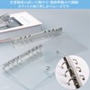 JUJUGO Transparent 6 Hole Binder A5 Personal Organizer Cover, Waterproof,