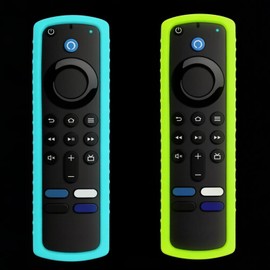 [2 Pack] Protective Cover for FTV Stick Remote, Friendly Silicone Material, DropProof, DustProof, Washable