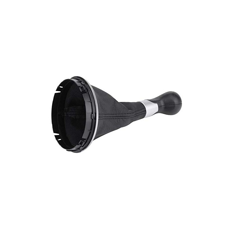 Keenso 5 Speed Gear Shift Knob PU Leather Plastic Gear