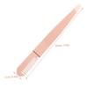 Healeved Stainless Steel Eyebrow Tweezers with Comb Lash Tweezers Set