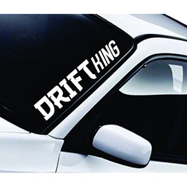 Drift King Large Quote Design Sticker Vinyl Art Words Decor Car Truck JDM Windshield Race Drift Window