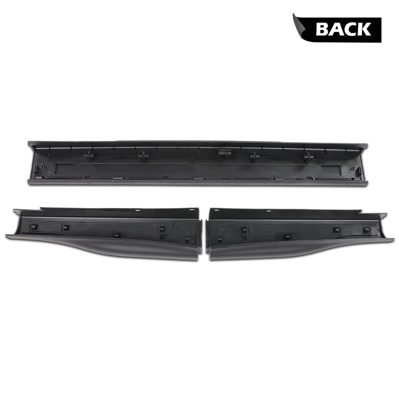 PIT66 3PCS Flexible Step Trim Tailgate Molding, Compatible with Ford