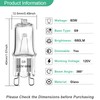 G9 Bulb, 12 Pack G9 Halogen Light Bulbs 2 Pin