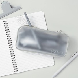 Sunstar Stationery S1056085 Pencil Case, Clear, Skelt, Pink