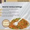 Concession Essentials 7.25" Heavy Weight Plastic white Forks- Pack of