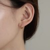 Gold&Deer 14K Goldfield Mini Private One-Touch Ring Earrings White Gold