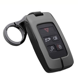 ontto Key Fob Cover Case Compatible with Land Rover Fit for Range Rover Black