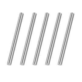 MewuDecor 3mm x 100mm 304 Stainless Steel Round Rod, Metal Solid Shaft Rods for Industry, Metal Working Hobbies and DIY Craft, 5 PCS