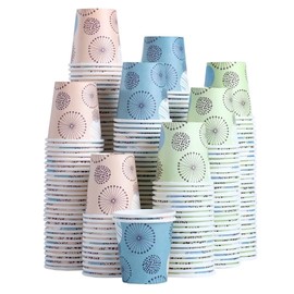 Clawsoff [300 Pack 3 oz Paper Cups, Disposable Bathroom Cups, Small Mouthwash Cups, Mini Paper Cups 3 Ounce for Bathroom